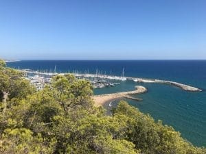 Beach and Port ginesta Marina