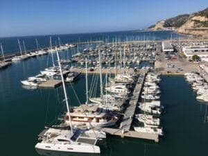 Port Ginesta Marina from drone