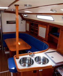 L shape galley boat for sale