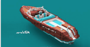 Immagine iconica della barca a motore Riva