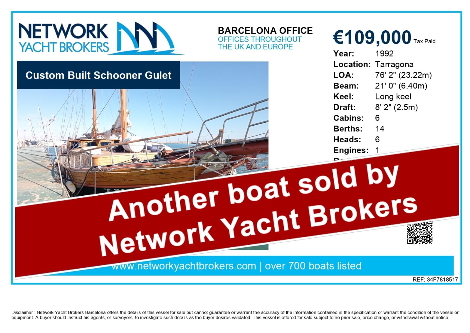 SOLD SCHOONER